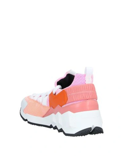 Shop Pierre Hardy Sneakers In Salmon Pink