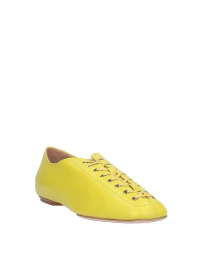 Shop Santoni Edited By Marco Zanini Lace-up Shoes In Yellow
