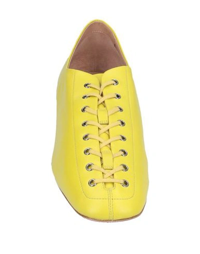 Shop Santoni Edited By Marco Zanini Lace-up Shoes In Yellow