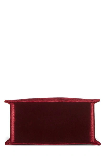 Pre-owned Chanel Burgundy Velvet Handbag Mini