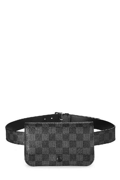 Louis Vuitton Ceinture Coated Canvas Pochette Belt Bag on SALE