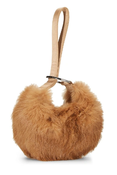 Pre-owned Gucci Brown Fur Wristlet