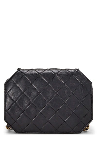 Pre-owned Chanel Black Quilted Lambskin Octagon Bag