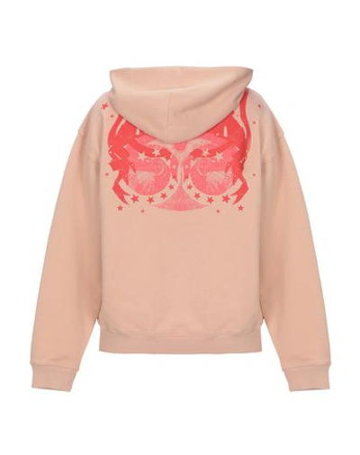 Shop Givenchy Hooded Sweatshirt In Pale Pink