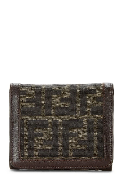 Pre-owned Fendi Brown Zucca Canvas Wallet