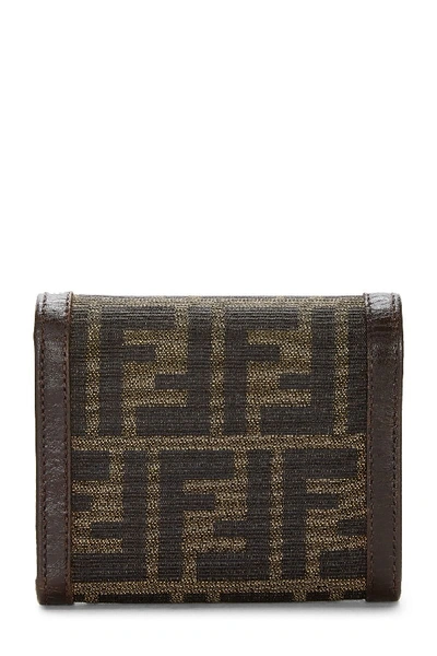 Pre-owned Fendi Brown Zucca Canvas Wallet