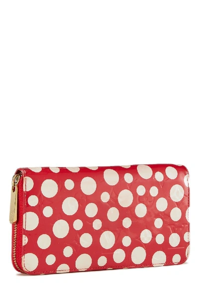 Pre-owned Louis Vuitton Yayoi Kusama X  Vernis Dots Infinity Zippy Continental Wallet