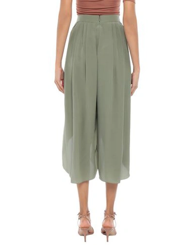 Shop Chloé Cropped Pants In Light Green