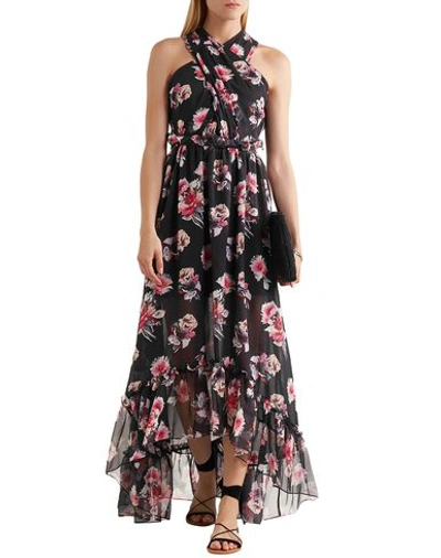 Shop Msgm Long Dress In Black