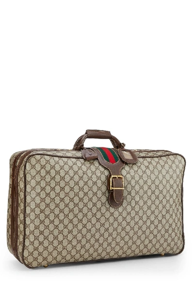 Pre-owned Gucci Original Gg Supreme Canvas Suitcase Large