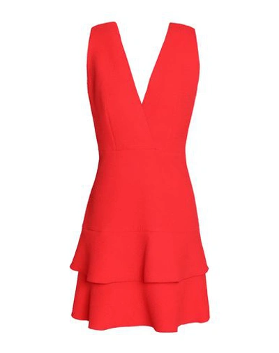Shop Sandro Short Dress In Red