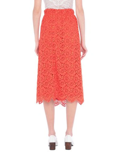 Shop Gucci Midi Skirts In Orange