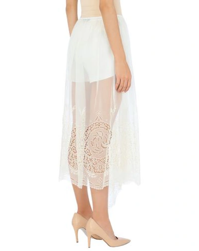 Shop Stella Mccartney 3/4 Length Skirts In Ivory