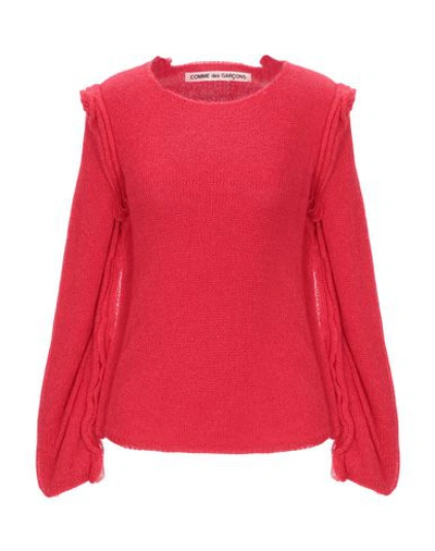 Shop Comme Des Garçons Sweaters In Red