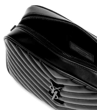 Shop Saint Laurent Lou Camera Leather Crossbody Bag In Noir