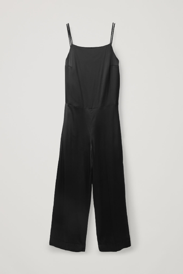 cos black jumpsuit