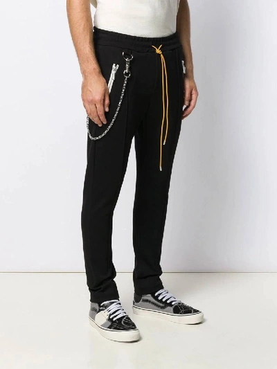Shop Rhude Chain Track Pants Black