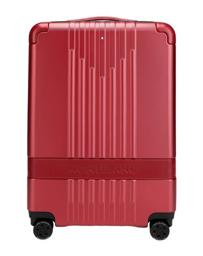 Shop Montblanc Wheeled Luggage In Red