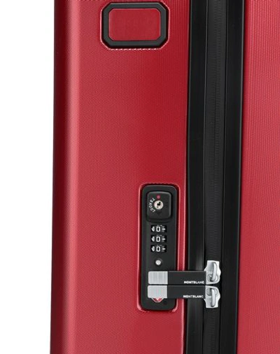 Shop Montblanc Wheeled Luggage In Red