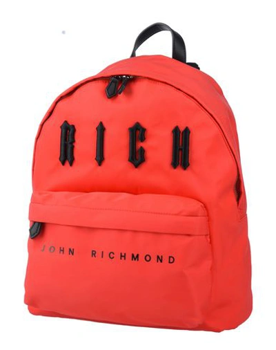Shop John Richmond Backpack & Fanny Pack In Red