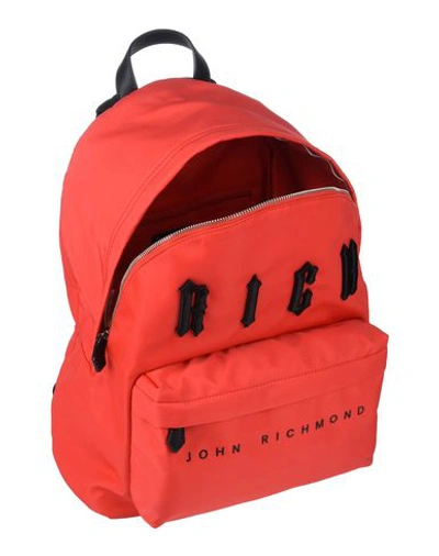 Shop John Richmond Backpack & Fanny Pack In Red