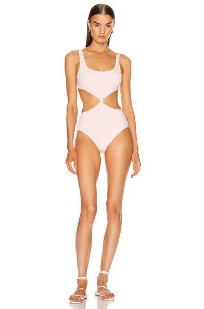 Shop Solid & Striped Bailey Swimsuit In Ballet Rib
