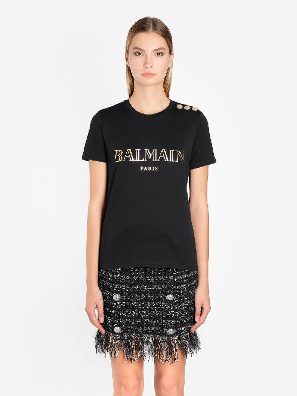 Balmain T Shirts In Black | ModeSens