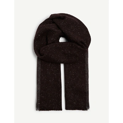 Shop Eleventy Alpaca And Wool Scarf In Red