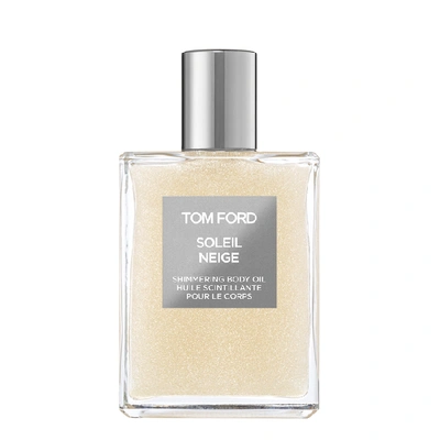 Shop Tom Ford Soleil Neige Shimmering Body Oil 100ml In Platinum
