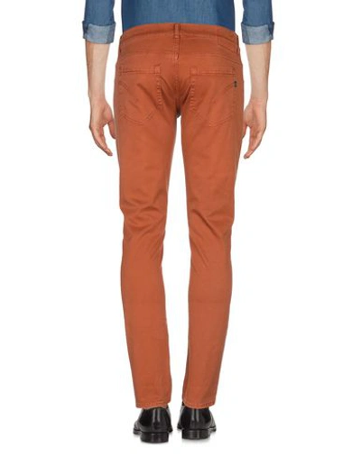 Shop Dondup Man Pants Tan Size 31 Cotton, Elastane In Red