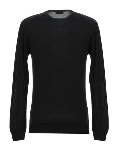 Shop John Smedley Man Sweater Black Size L Cotton