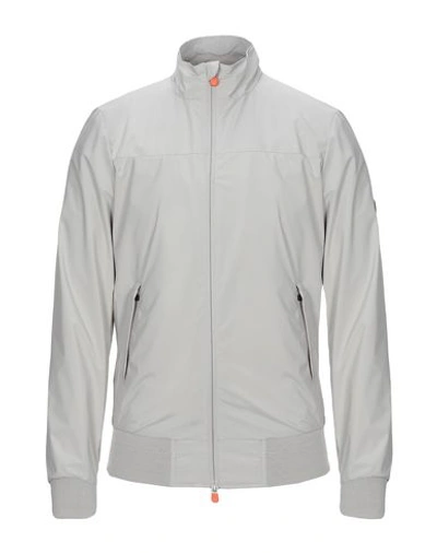 Shop Save The Duck Jackets In Light Grey