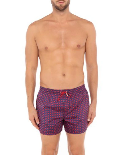 Shop Dsquared2 Swim Shorts In Red