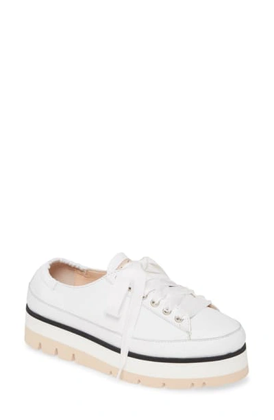 Shop Agl Attilio Giusti Leombruni Platform Low Top Sneaker In Off White