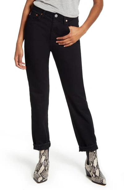Shop Ag The Phoebe High Waist Ankle Straight Leg Jeans In Acclaimed