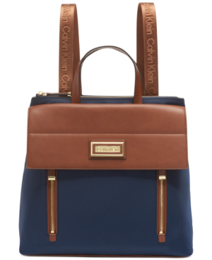 calvin klein navy backpack