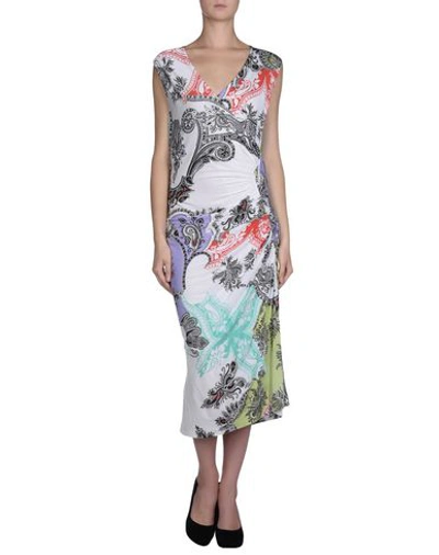 Shop Etro Midi Dress In White