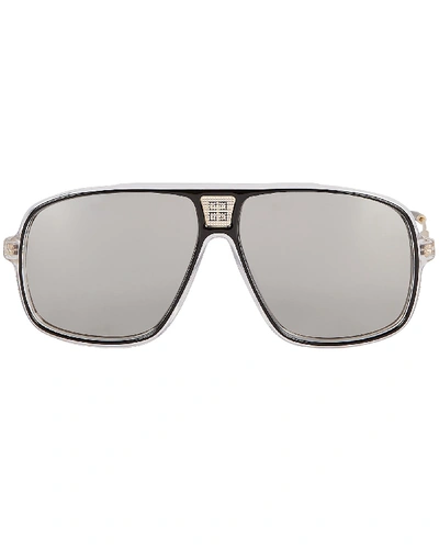 Shop Givenchy Oversized Pilot Sunglasses In Black