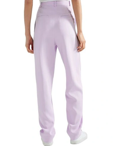 Shop Tibi Casual Pants In Lilac