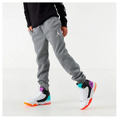 Shop Nike Jordan Boys' Jumpman Jogger Pants In Grey