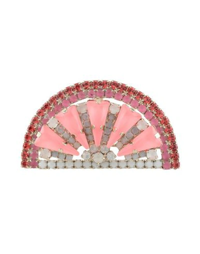 Shop Lisa C Bijoux Brooch In Pink