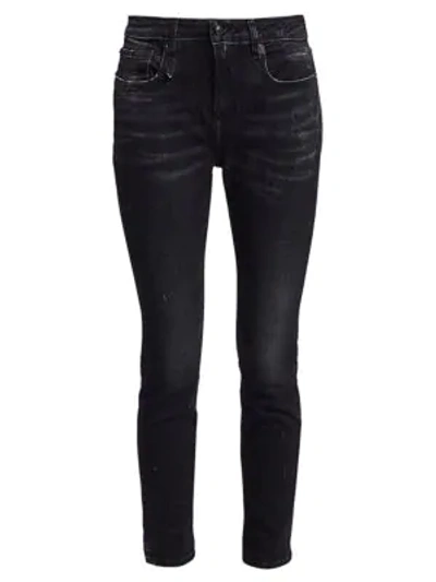 Shop R13 Alison Skinny Jeans In Black Marble
