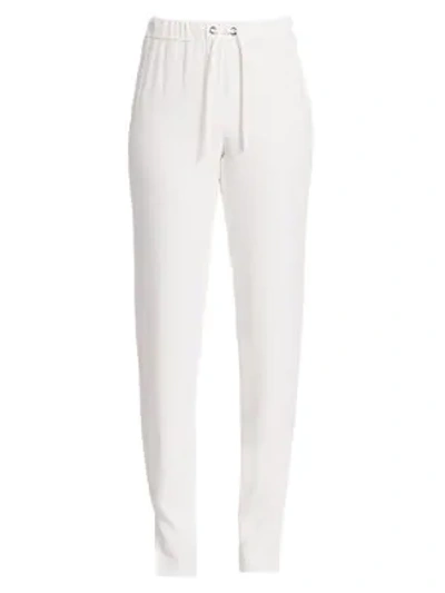 Shop Akris Punto Mike Woven Jogger Pants In Cream