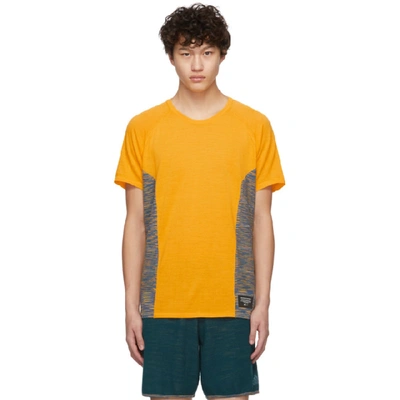 Shop Adidas X Missoni Yellow Wool Cru T-shirt In Gold