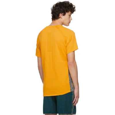 Shop Adidas X Missoni Yellow Wool Cru T-shirt In Gold