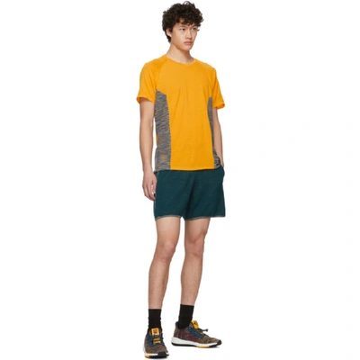 Shop Adidas X Missoni Yellow Wool Cru T-shirt In Gold