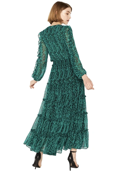 Shop Misa Hadeya Dress In Green