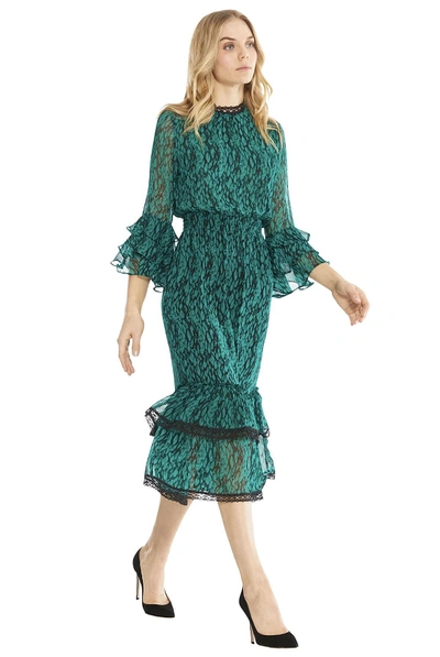 Shop Misa Gordana Dress In Green