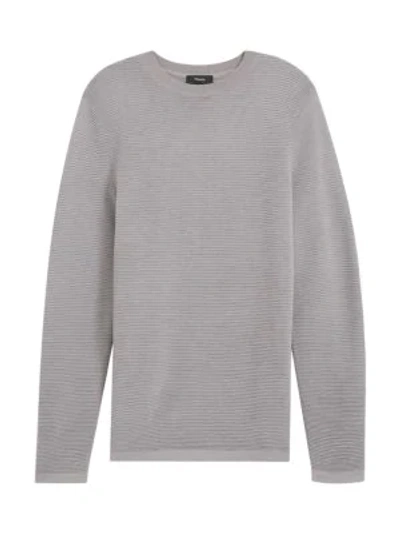 Shop Theory Grego Merino Wool Sweater In Bedrock