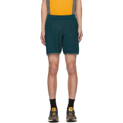 Shop Adidas X Missoni Blue Saturday Shorts In Mineral